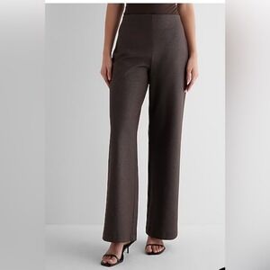 NWT Express Columnist High Waisted Wide Leg Shimmer Stretch Trouser Pants Sz XS